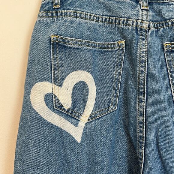 Cider Heartthrob High Waist Straight Leg Jeans Size S - Picture 6 of 7